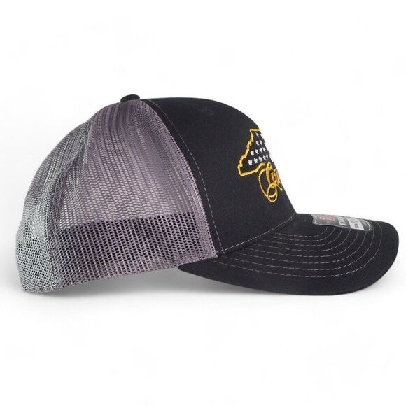 Richardson NC Grown American Flat Logo Trucker Style Snapback Hat OSFM - Picture 4 of 7